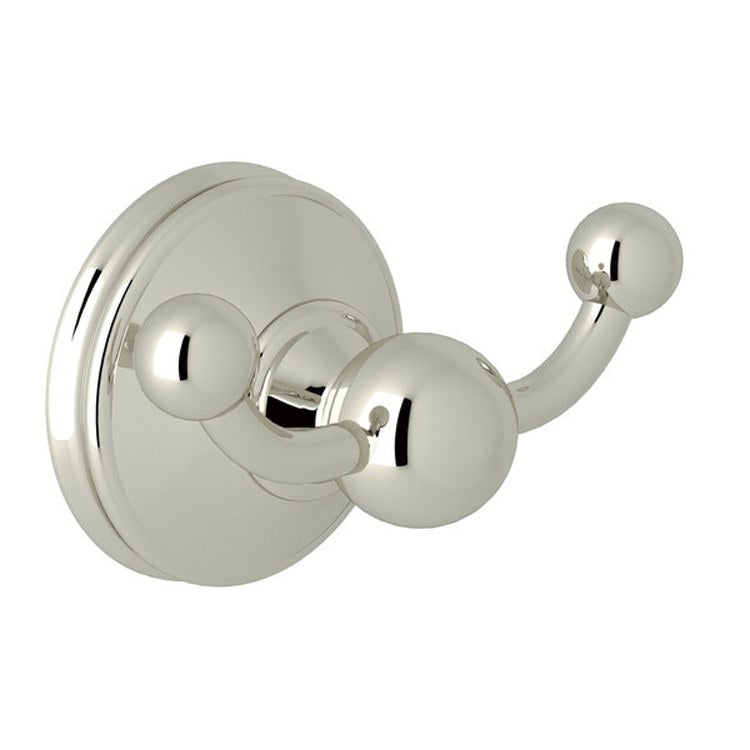 Robe Hook Georgian Era Double Satin Nickel 2 Inch 1-3/8 Inch Wall Mount Brass - Frankwebs