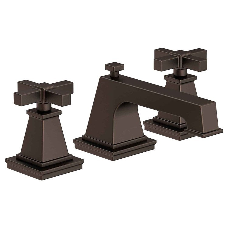 Lavatory Faucet Malvina Widespread 8 to 20 Inch Spread 2 Cross ADA Stainless Steel PVD 1.2 Gallons per Minute Brass Spout Height 2 Inch - Frankwebs