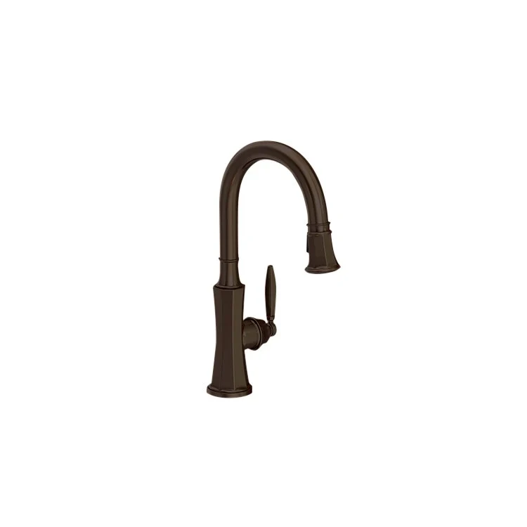 Metropole Single Handle Pull Down Bar/Prep Faucet - Satin Bronze PVD - Frankwebs