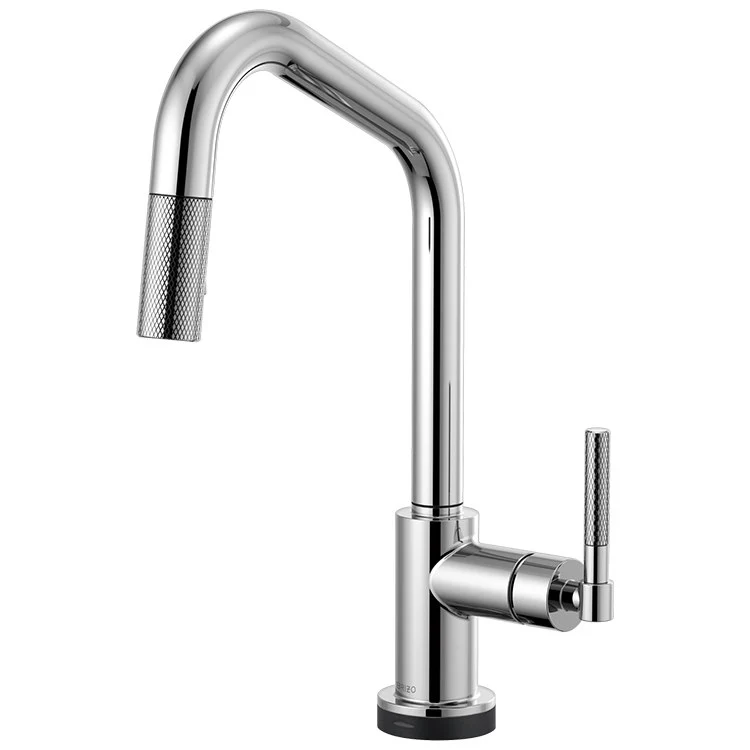 Litze Single Handle SmartTouch Pull Down Faucet with Angled Spout/Knurled Handle - Frankwebs