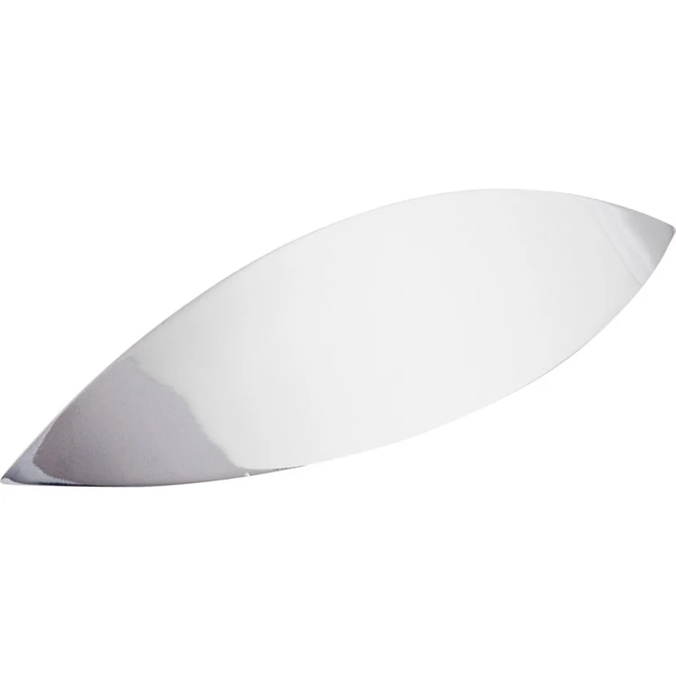 Pull Nouveau Eyebrow Cup for Decorative Hardware Polished Chrome Zinc Alloy 2-1/2 Inch 4-3/32 Inch Length - Frankwebs