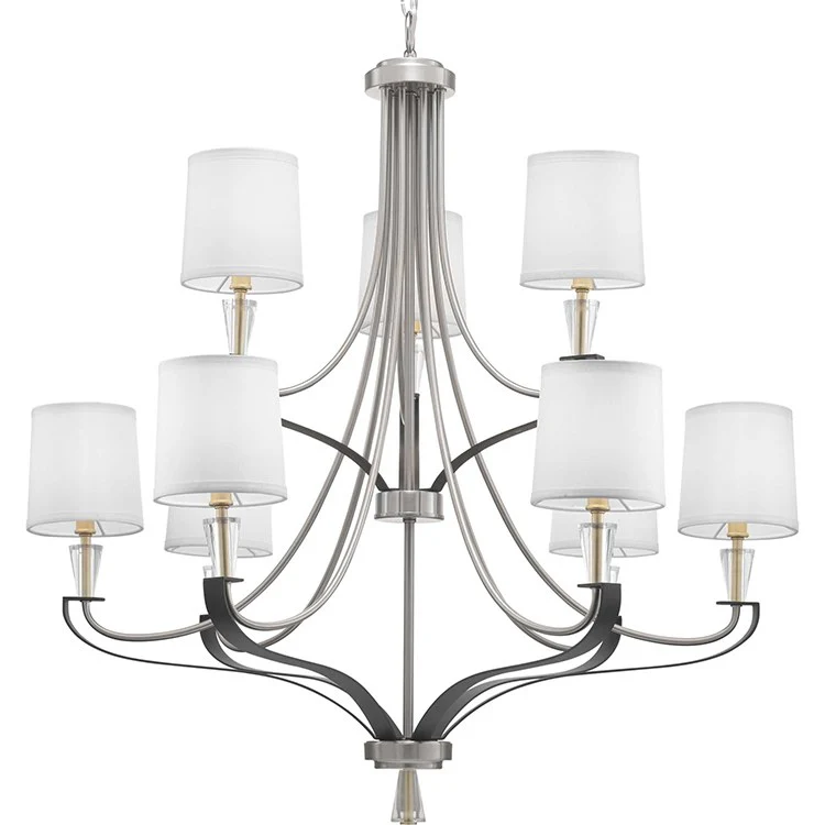 Nealy Nine-Light Two-Tier Chandelier - Frankwebs
