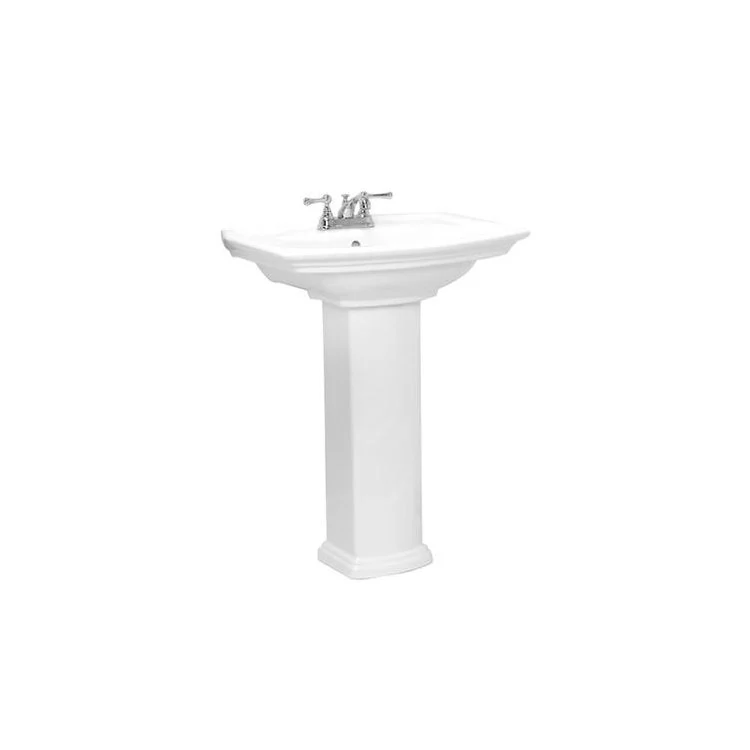 Pedestal White Washington Small Vitreous China - Frankwebs