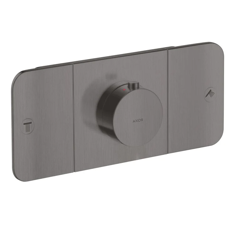 Thermostatic Trim One Module 2 Function 1 Knob Brushed Black Chrome for Requires Rough 45710181 - Frankwebs