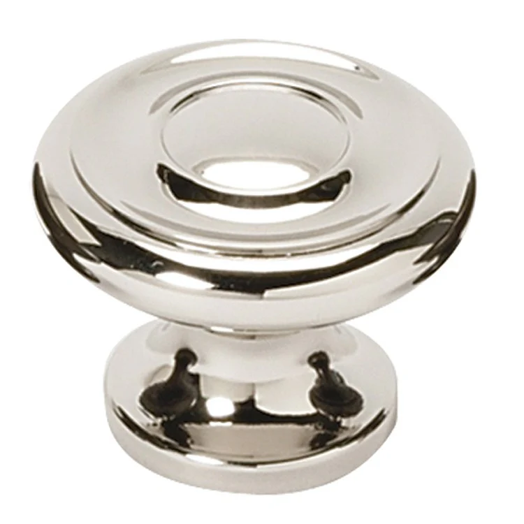 Knob II Collection Round Polished Chrome Brass 1-1/2 Inch 1-1/8 Inch 1 Inch - Frankwebs