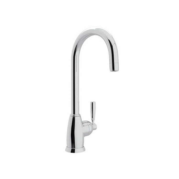 Bar Faucet Holborn 1 Lever Polished Nickel Swivel C-Spout 1.5 Gallons per Minute - Frankwebs