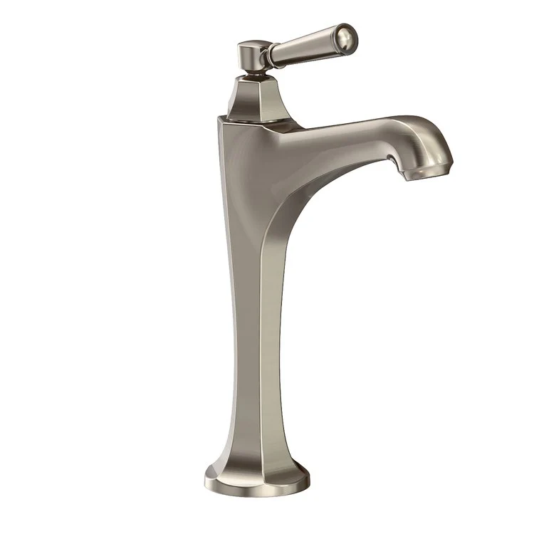 Vessel Faucet Metropole 1 Lever ADA Satin Brass PVD 1.2 Gallons per Minute Faucet Height 11 Inch - Frankwebs