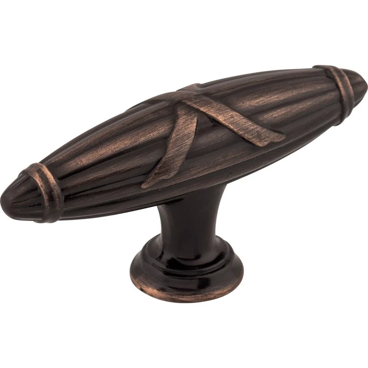 Pull Edwardian Ribbon T Tuscan Bronze Zinc Alloy 2-3/4x3/4x1-1/3 Inch - Frankwebs