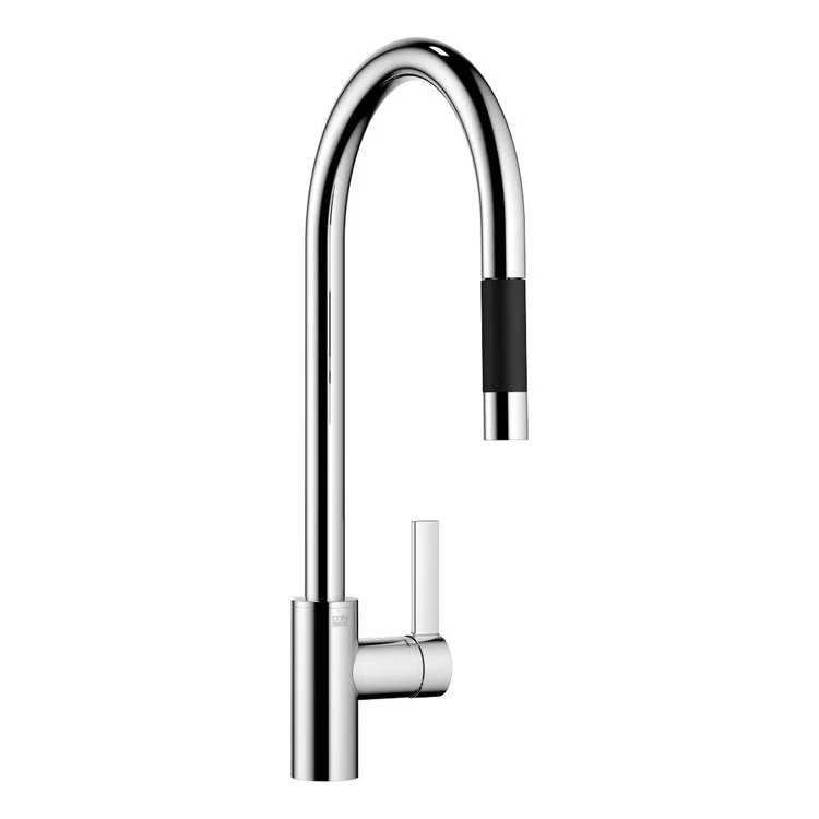 Kitchen Faucet TARA ULTRA Deck Mount 1 Lever ADA Chrome Pull Down with Spray Function Swivel 360DEG 1 Hole 1.5 Gallons per Minute - Frankwebs