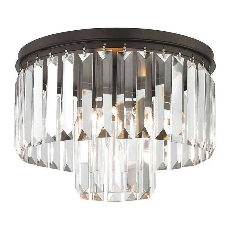 Palacial Single-Light Semi-Flush Mount Ceiling Fixture - Frankwebs