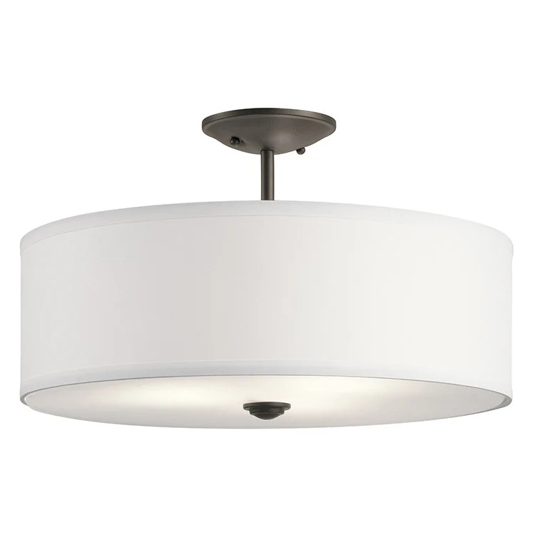 Shailene Three-Light Semi-Flush Mount Ceiling Fixture - Frankwebs