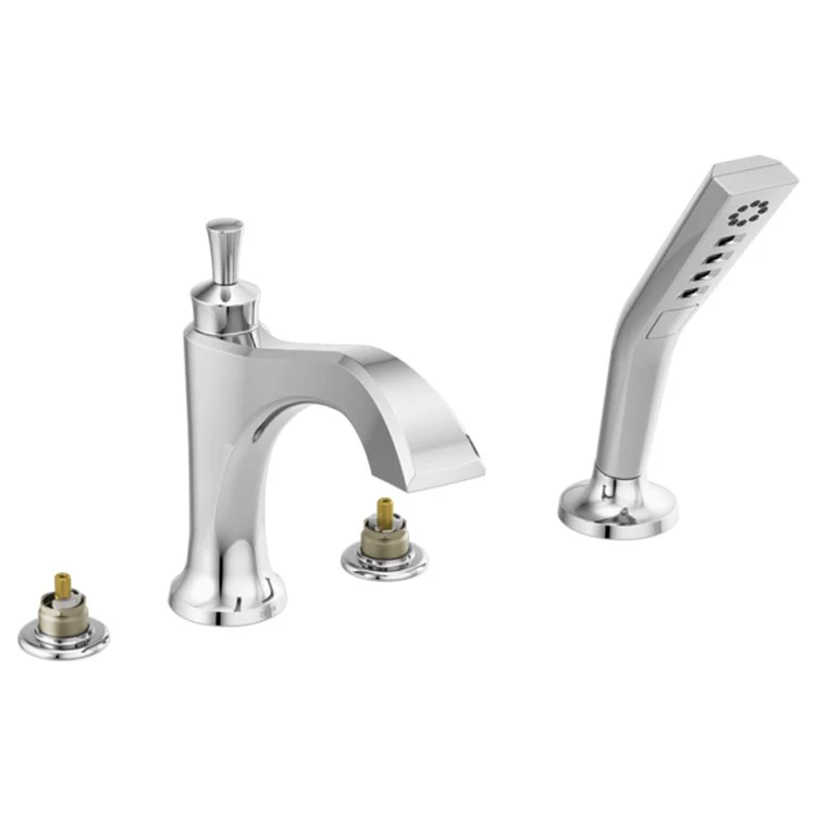 Roman Tub Trim Dorval with Handshower 2 Less Handles Matte Black - Frankwebs