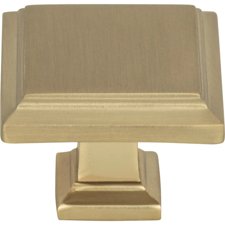 Knob Atlas Sutton Place Square Brushed Nickel Zinc Alloy 1-1/4 Inch - Frankwebs