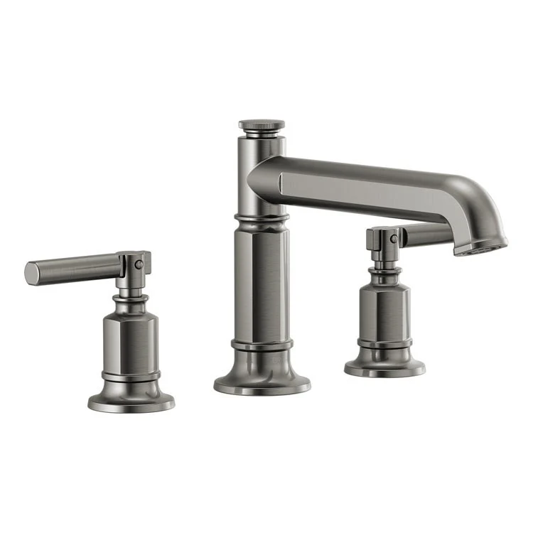 Roman Tub Trim Invari Deck Mount Less Handle Brilliance Luxe Gold WaterSense ADA 9-11/16 Inch Reach - Frankwebs