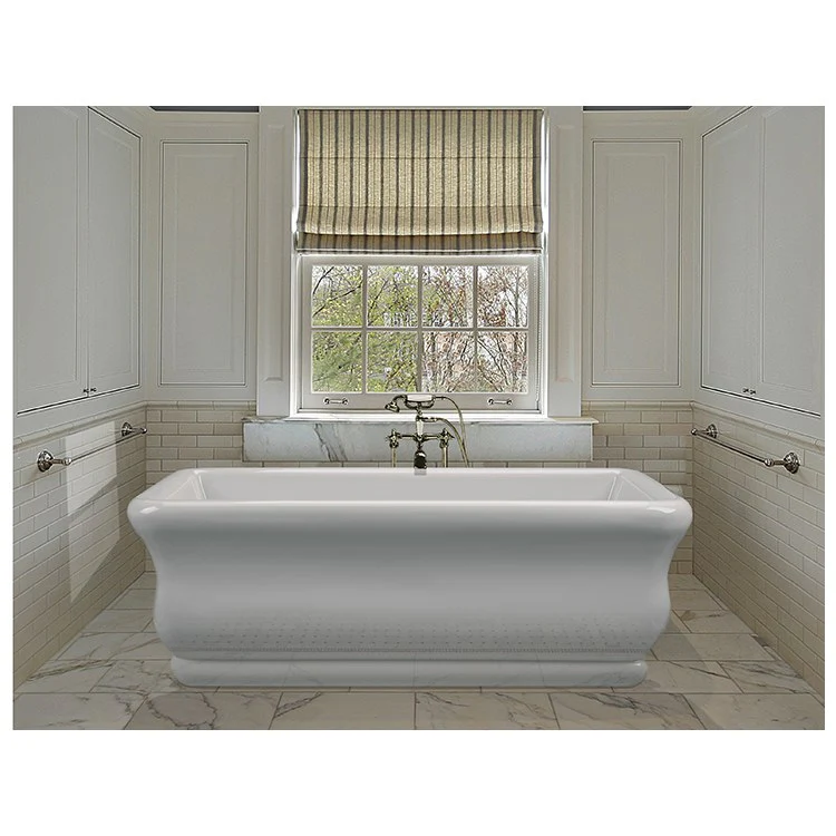 Air Tub Parisian 1 66 x 36 Inch Freestanding Sculpted Air Massage Center White Rectangle Acrylic 87 Gallons 23 Inch - Frankwebs