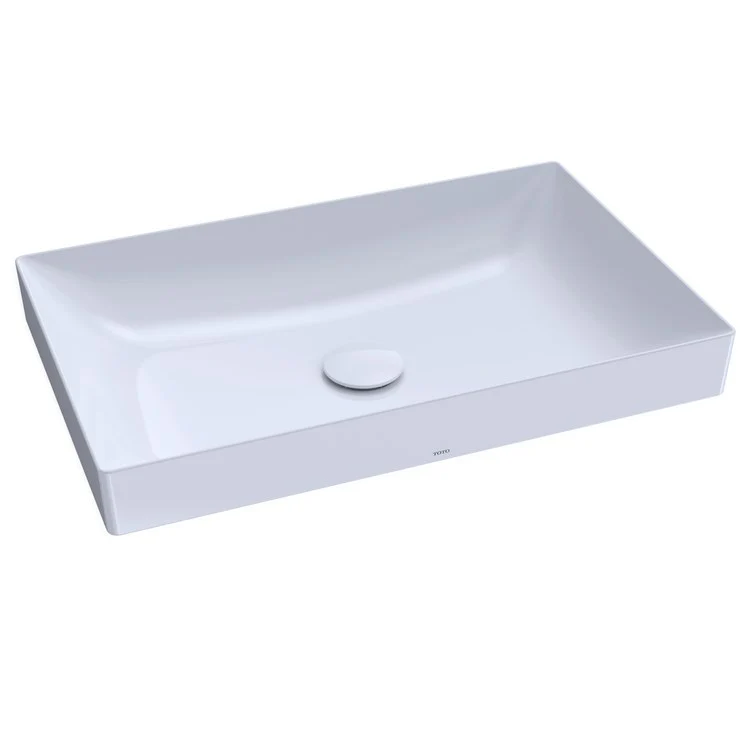 Vessel Kiwami Renesse Rectangle Lavatory Cotton Vitreous China 23-5/8 x 14-5/16 x 2-3/4 Inch ADA - Frankwebs