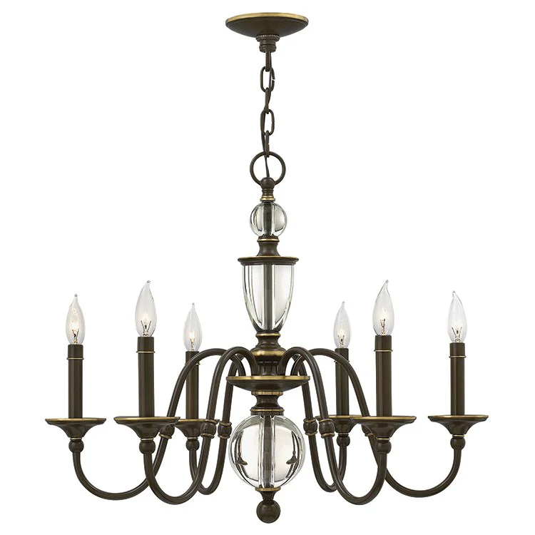 Eleanor Six-Light Single-Tier Chandelier - Frankwebs