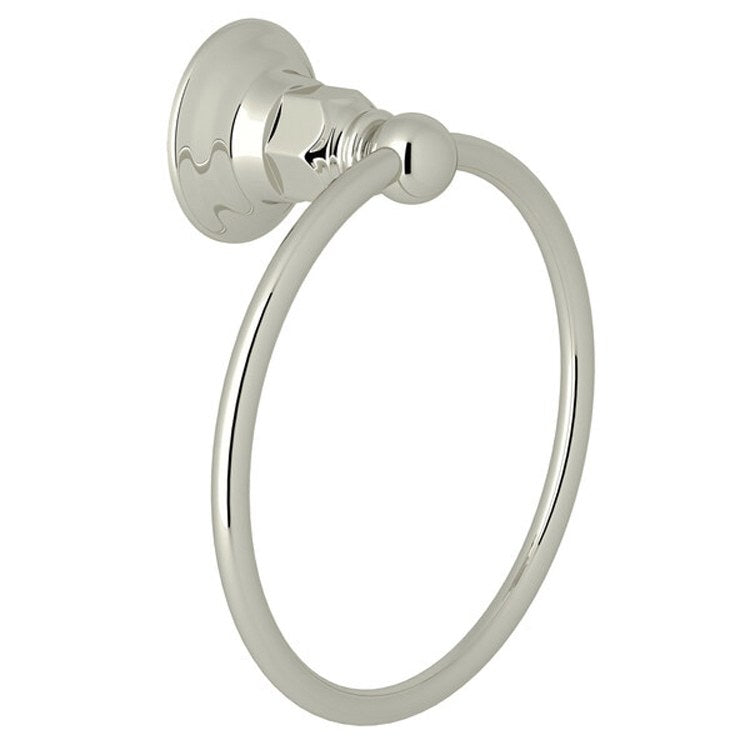Towel Ring 6-1/4 Inch Polished Nickel Metal 2-3/4 Inch - Frankwebs