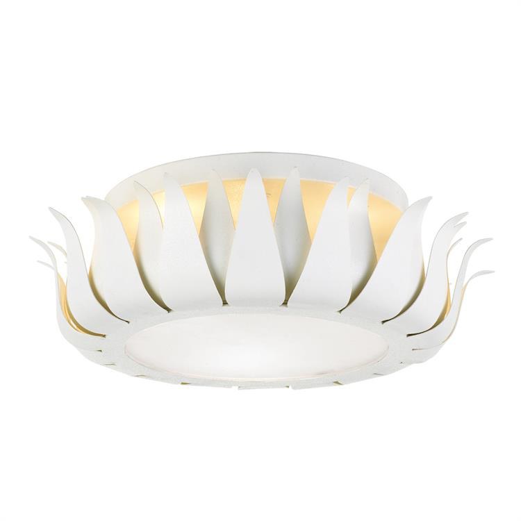 Broche Three-Light Flush Mount Ceiling Fixture - Frankwebs