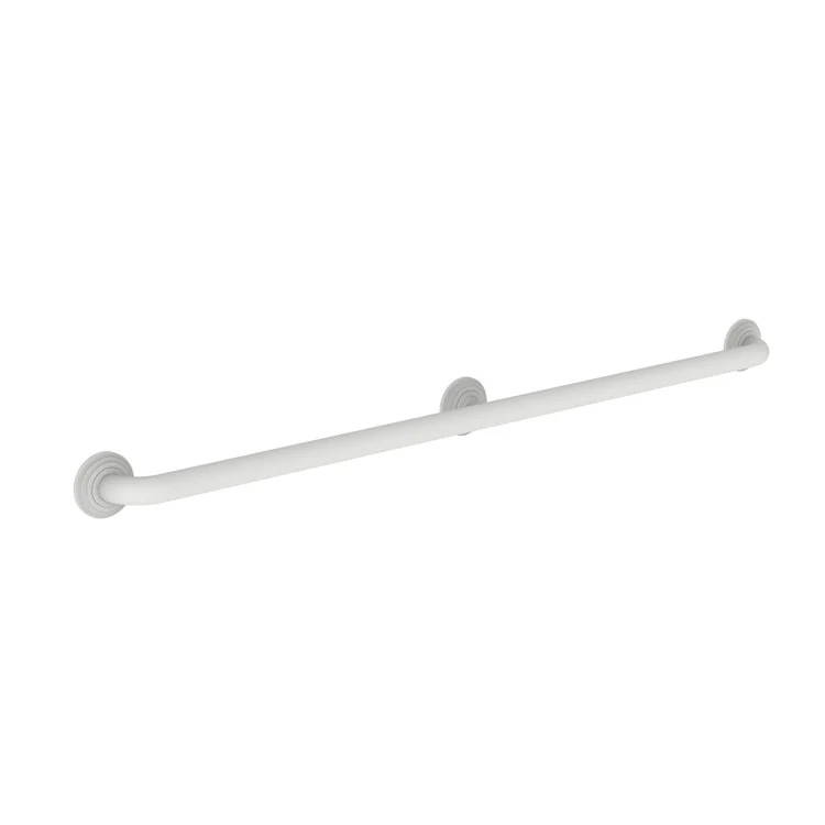 Grab Bar Astor 42 Inch 3 Post Round Plate Polished Chrome ADA Wall Mount Brass - Frankwebs