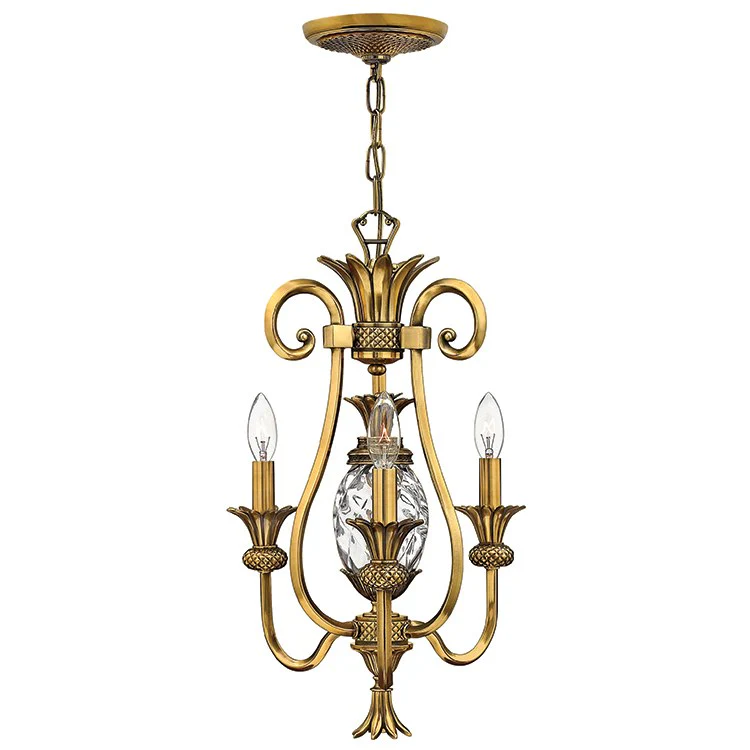 Plantation Three-Light Single-Tier Chandelier - Frankwebs