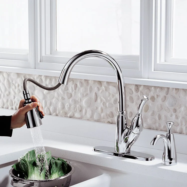 Allora Single Handle Pull Down Kitchen Faucet - Frankwebs
