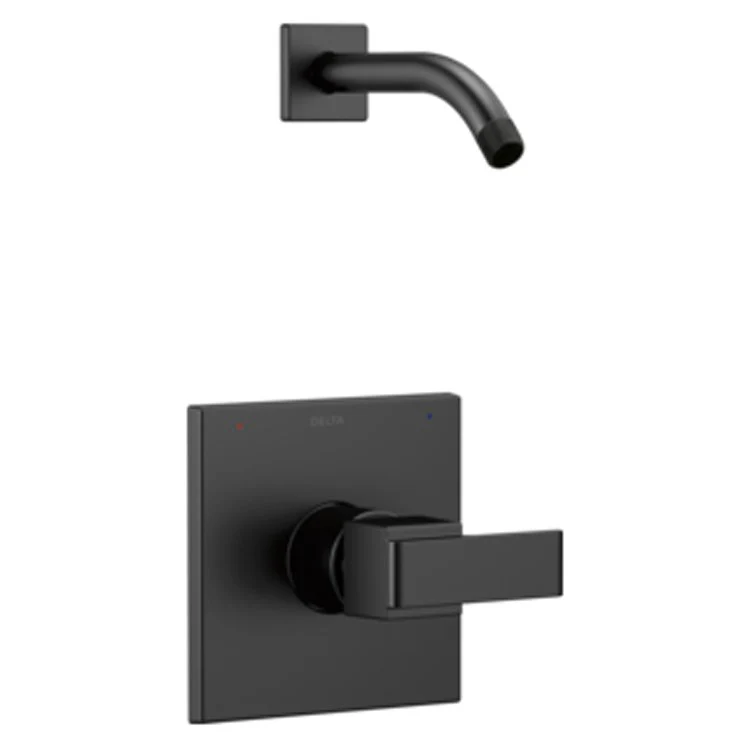 Shower Trim Ara Monitor 14 1 Lever Matte Black ADA 1.75 Gallons per Minute Less Showerhead - Frankwebs