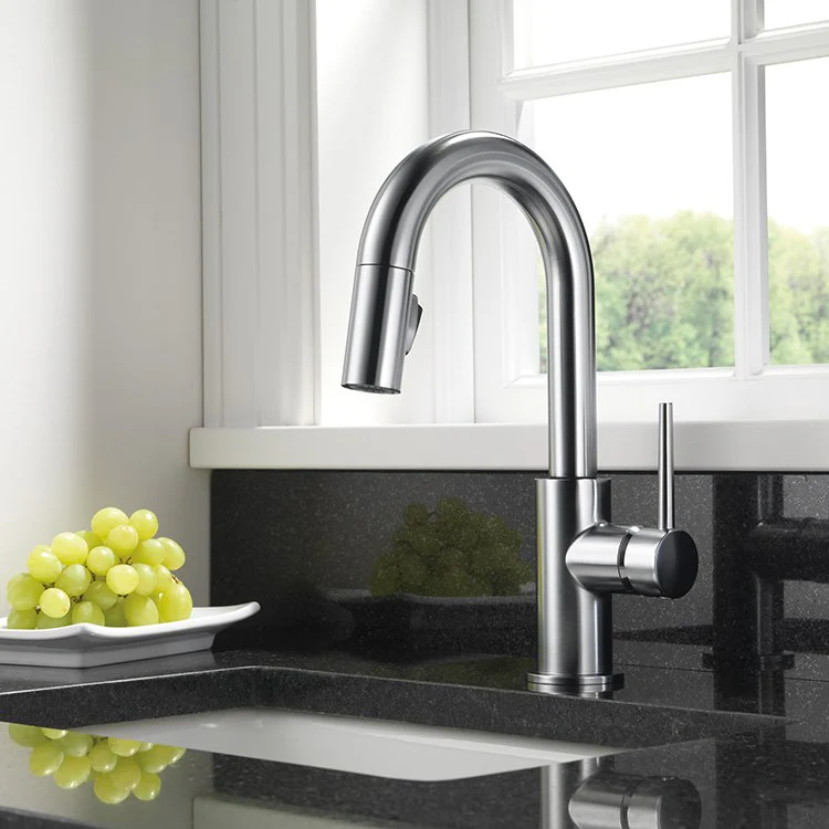 Trinsic Single Handle Pull Down Bar/Prep Faucet - Frankwebs