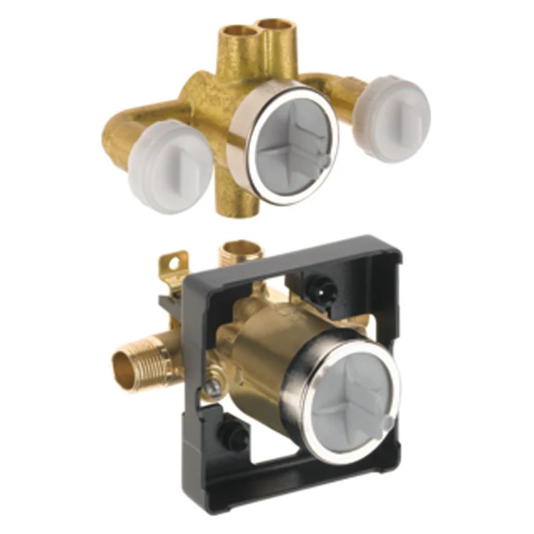 MultiChoice Six-Setting Jetted Shower Rough-In Valve with Extra Outlet/Stops - Frankwebs