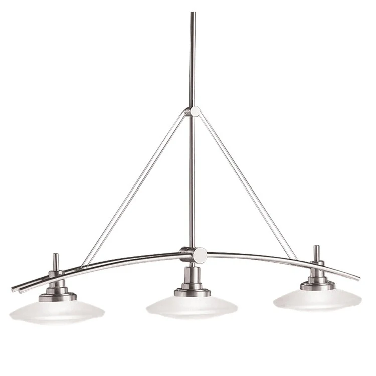 Structures Three-Light Halogen Linear Chandelier - Frankwebs