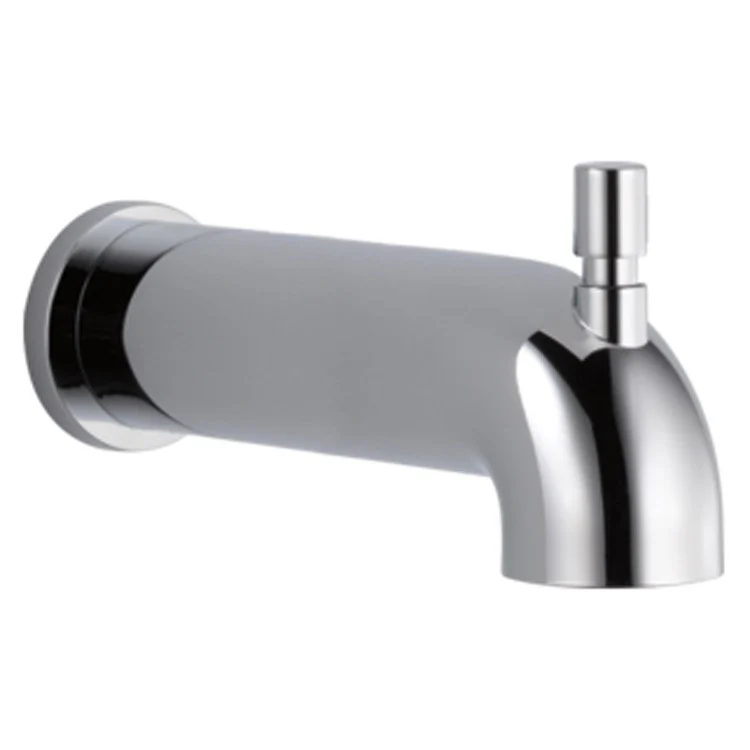 Tub Spout Modern Push Matte Black 6-1/2 Inch 18 Gallons per Minute Brass ADA - Frankwebs