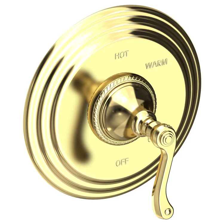 Pressure Balance Valve Trim Amisa Round 1 Lever Antique Brass ADA Depth 4-1/7 Inch - Frankwebs
