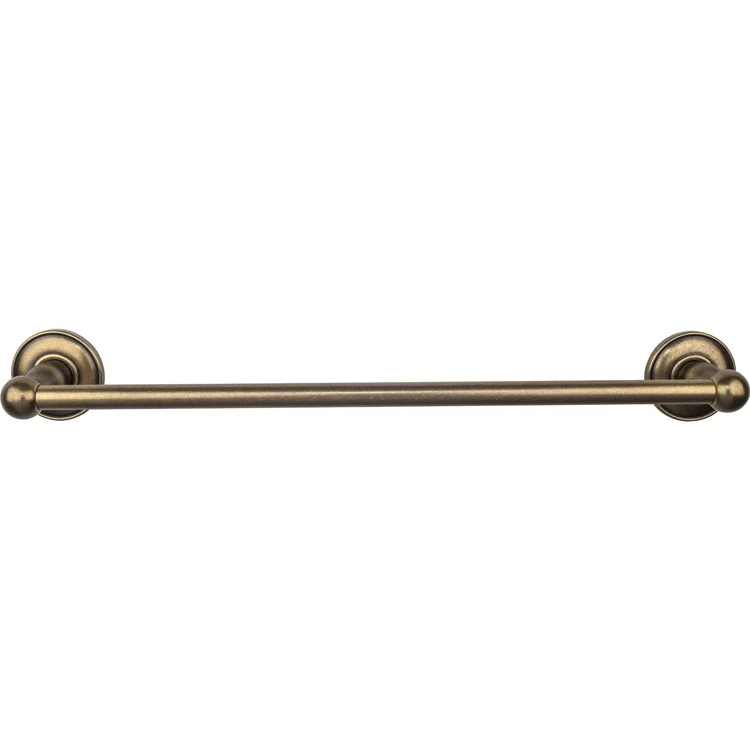 Towel Bar Edwardian Bath 18 Inch Single Plain Backplate German Bronze Zinc Alloy 3-3/8 Inch for Bath Hardware - Frankwebs