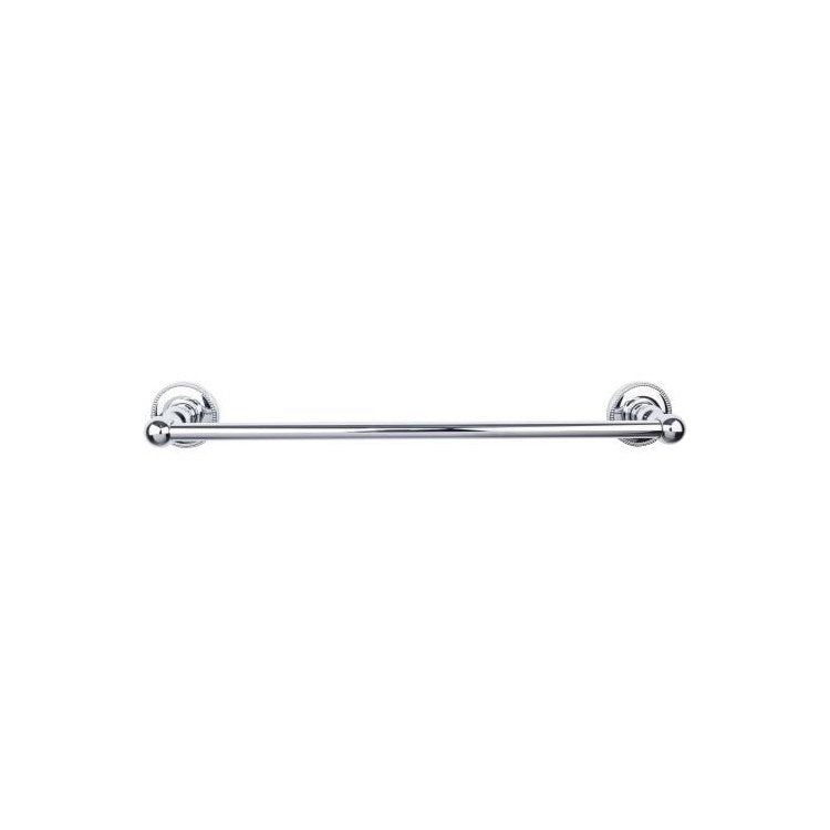Towel Bar Edwardian Bath 18 Inch Single Beaded Backplate Oil Rubbed Bronze Zinc Alloy 3-3/8 Inch for Bath Hardware - Frankwebs