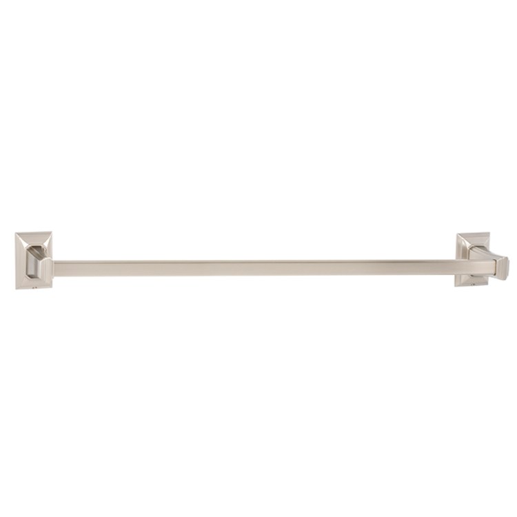 Towel Bar Geometric Bath 24 Inch Unlacquered Brass 3-1/4 Inch - Frankwebs