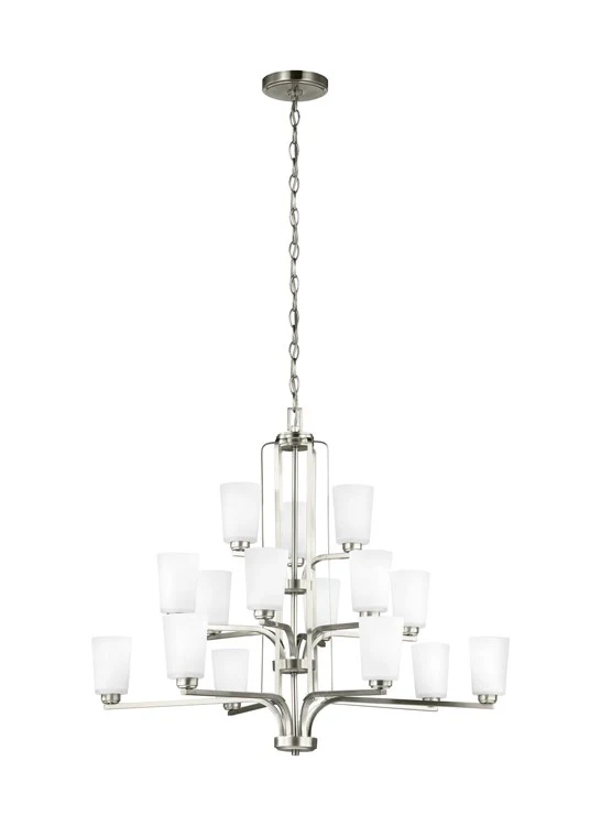 Franport Fifteen-Light Three-Tier Chandelier - Frankwebs