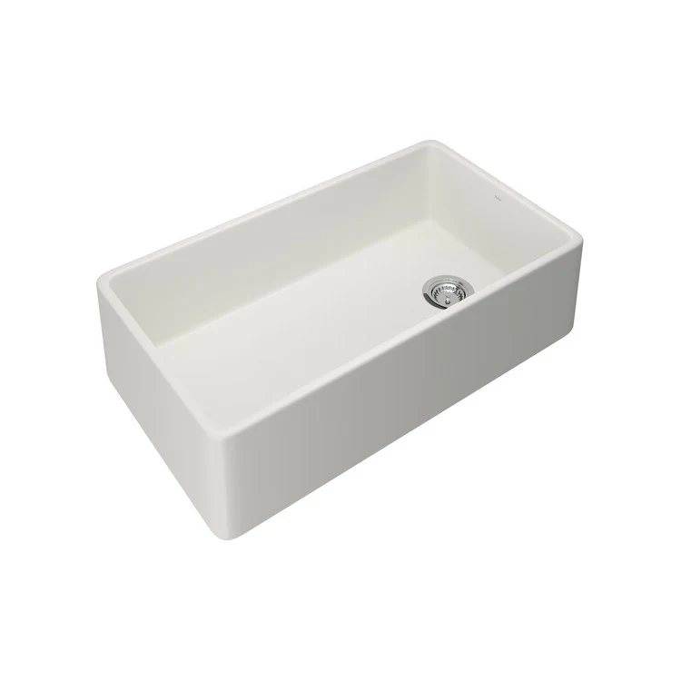 Kitchen Sink Allia 36 Inch Single Bowl Apron Front 1 Hole White Rectangle - Frankwebs