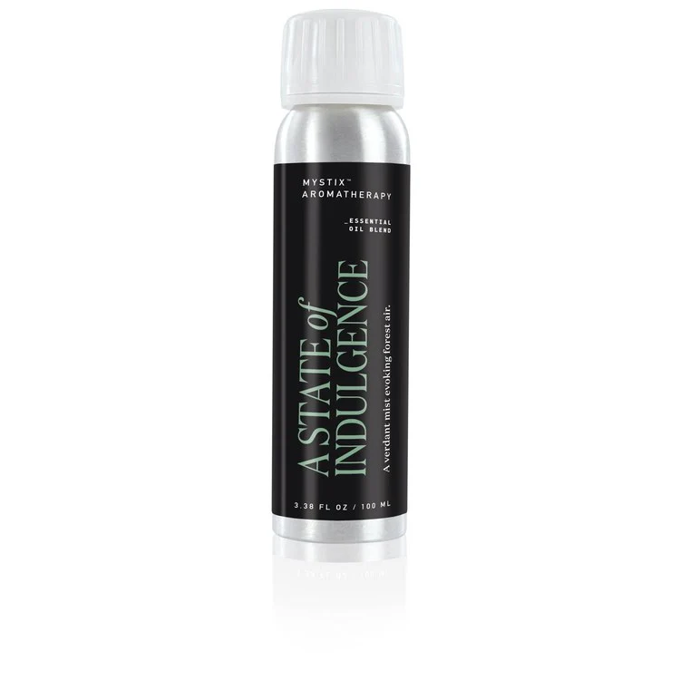 Steamhead Oil Mystix Aromatherapy A State of Indulgence Essential Blend 100 Milliliter Blend Contains Spruce Needle Fir Needle Pine Needle Cedarwood Frankincense Ylang Ylang 5-1/4 Inch 1-3/8 Inch - Frankwebs