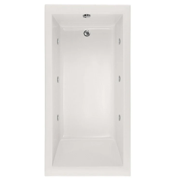 Combination Tub Designer Collection Lacey 60 x 42 x 20 Inch Drop-In End Drain White Rectangle - Frankwebs