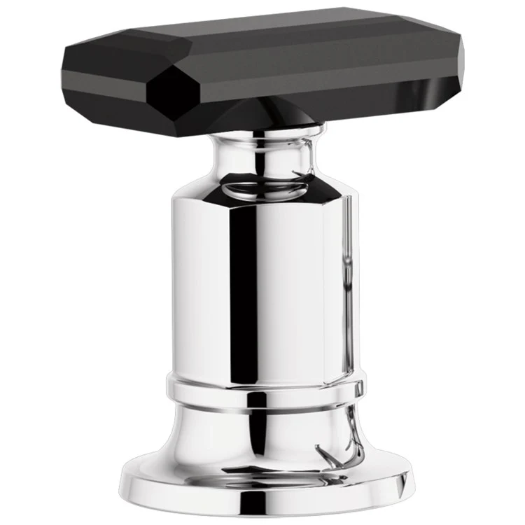 Handle Kit Invari Zinc 2 Black Crystal Knob Brilliance Luxe Gold/Black Crystal - Frankwebs