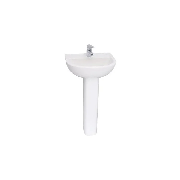 Pedestal Top Compact 500 19-3/4 Inch White Vitreous China - Frankwebs
