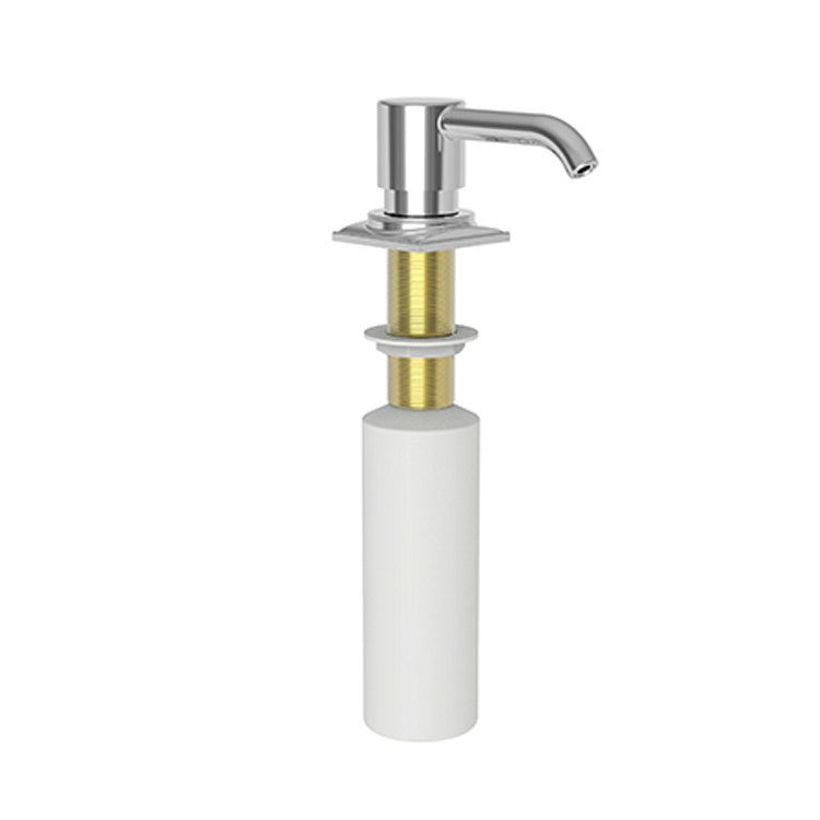 Soap Dispenser Adams Matte White Deck Mount Brass Pump - Frankwebs