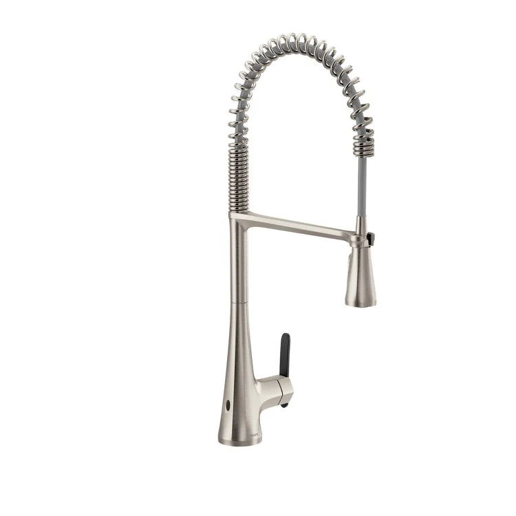 Kitchen Faucet Sinema Touchless Pre-Rinse Spring 1 Lever ADA CALGreen Spot Resist Stainless High Arc 1 Hole PowerClean/MotionSense Wave 1.5 Gallons per Minute - Frankwebs