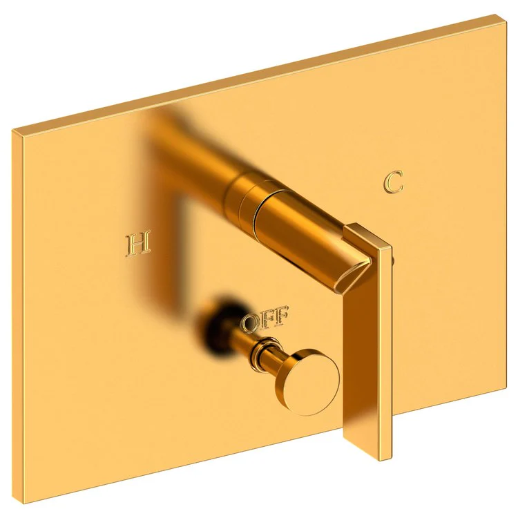 Metro Pressure Balance Tub/Shower Valve Trim Only with Lever Handle - Satin Brass PVD - Frankwebs