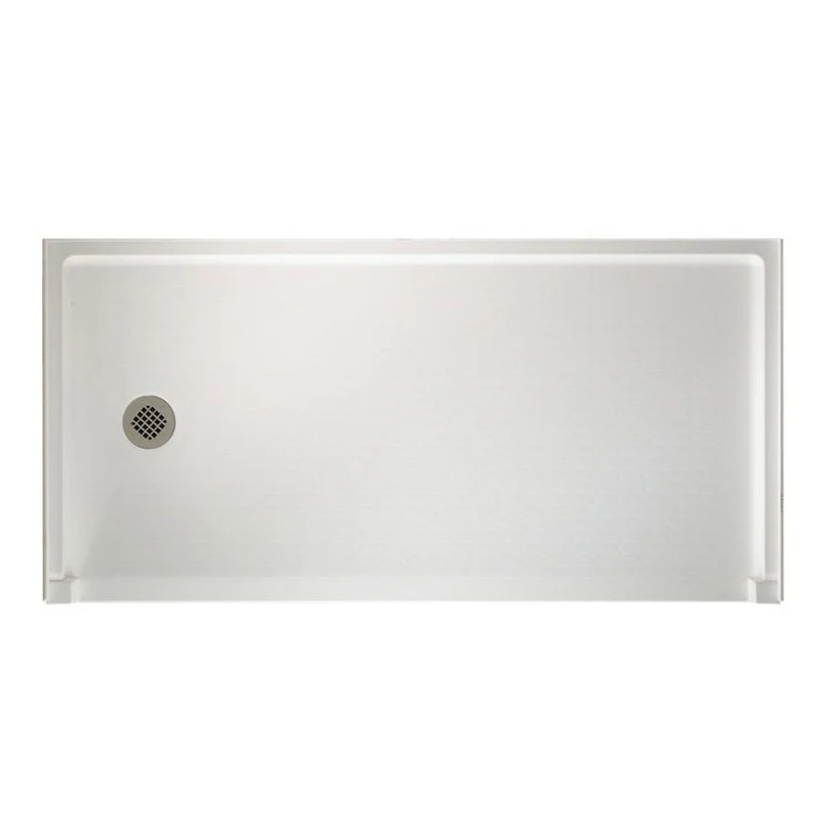 Shower Base Swanstone Rectangular White 30 x 60 Inch Swanstone ADA Right - Frankwebs