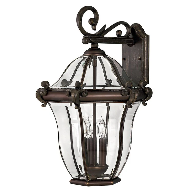 San Clemente Three-Light Medium Wall-Mount Lantern - Frankwebs