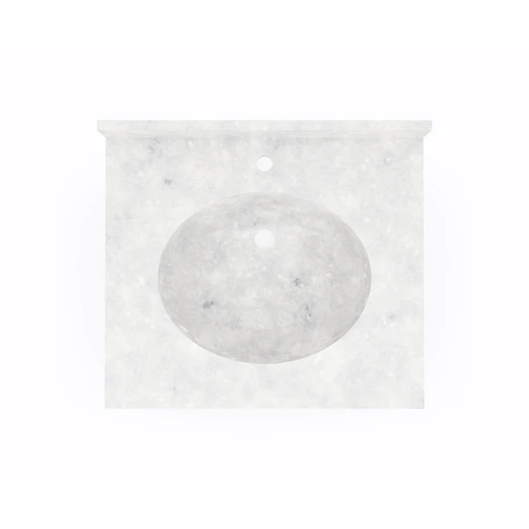 Vanity Top Ellipse 31 x 19 Inch ADA Ice Swanstone 3 Hole - Frankwebs