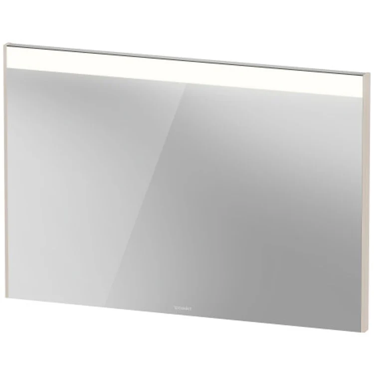 Mirror Brioso 27-1/2 x 40-1/8 Inch White Matte with Lighting Rectangle 1-3/4 Inch - Frankwebs