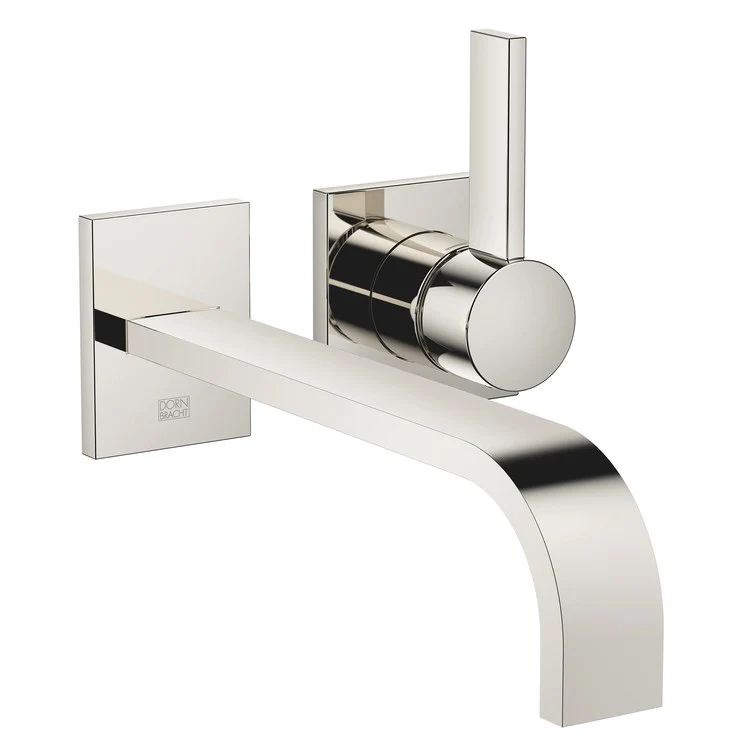 Lavatory Faucet MEM Wall Mount Mixer 1 Lever ADA WaterSense Chrome 1.2 Gallons per Minute Less Drain 2 Hole - Frankwebs