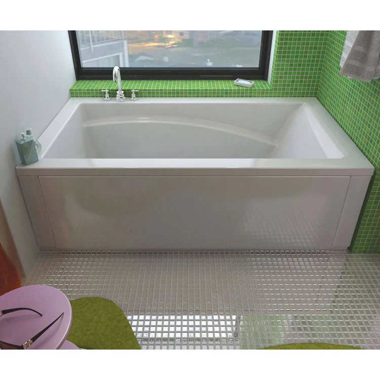 Tub Optik 65-3/4 x 36 x 21-1/8 Inch Alcove with Hydrofeel Right White Acrylic - Frankwebs